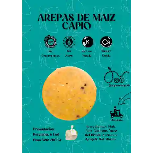 Arepas de Maiz Capio 6 Und