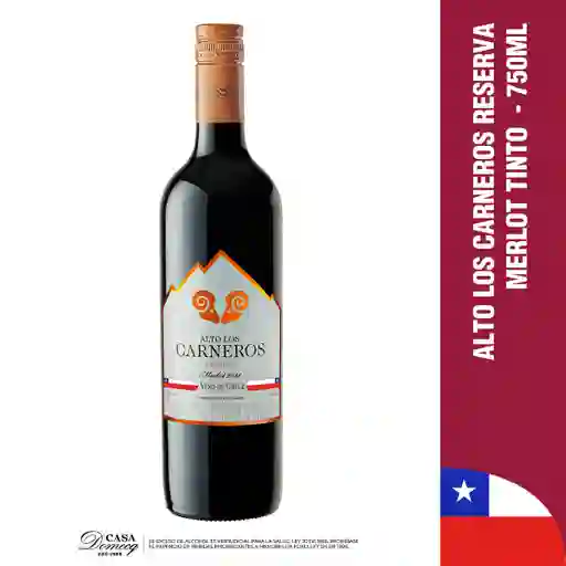 Alto los Carneros Vino Tinto Reserva Merlot