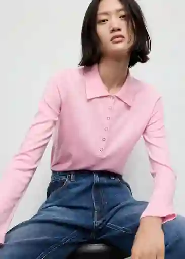 Saco Jersey Titos Rosa Talla XS Mujer Mango