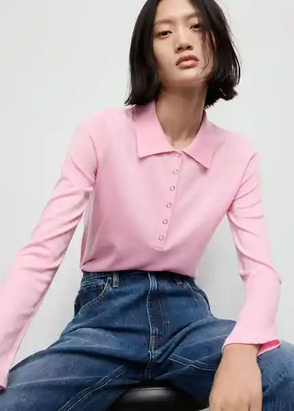 Saco Jersey Titos Rosa Talla XS Mujer Mango