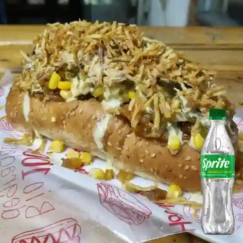 Combo Perro a la Parrilla + Sprite Original 400ml
