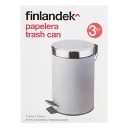 Papelera Baño Cool Gray de 3 L HIE0243A5 Finlandek