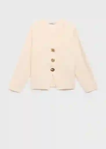 Chaqueta Tonete Crudo Talla S Mujer Mango