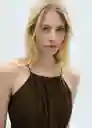 Vestido Cyndi-W Marrón Talla M Mujer Mango