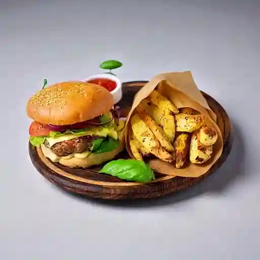 Hamburguesa la Mediterránea
