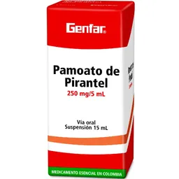 Genfar Pamoato de Pirantel Suspensión (250 mg)