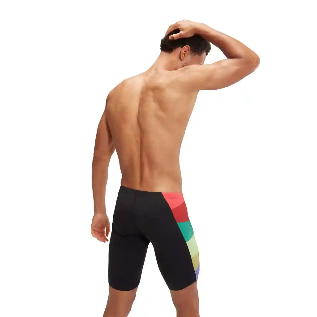 Pantaloneta de Bano Jammer Digital V-cut Hombre Verde-34