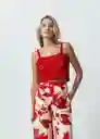 Esqueleto Tejido Mujer Rojo Adrenalina Medio T L 482G038 Naf Naf