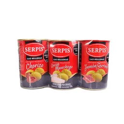 Serpis Aceitunas Rellenas de Jamón Serrano
