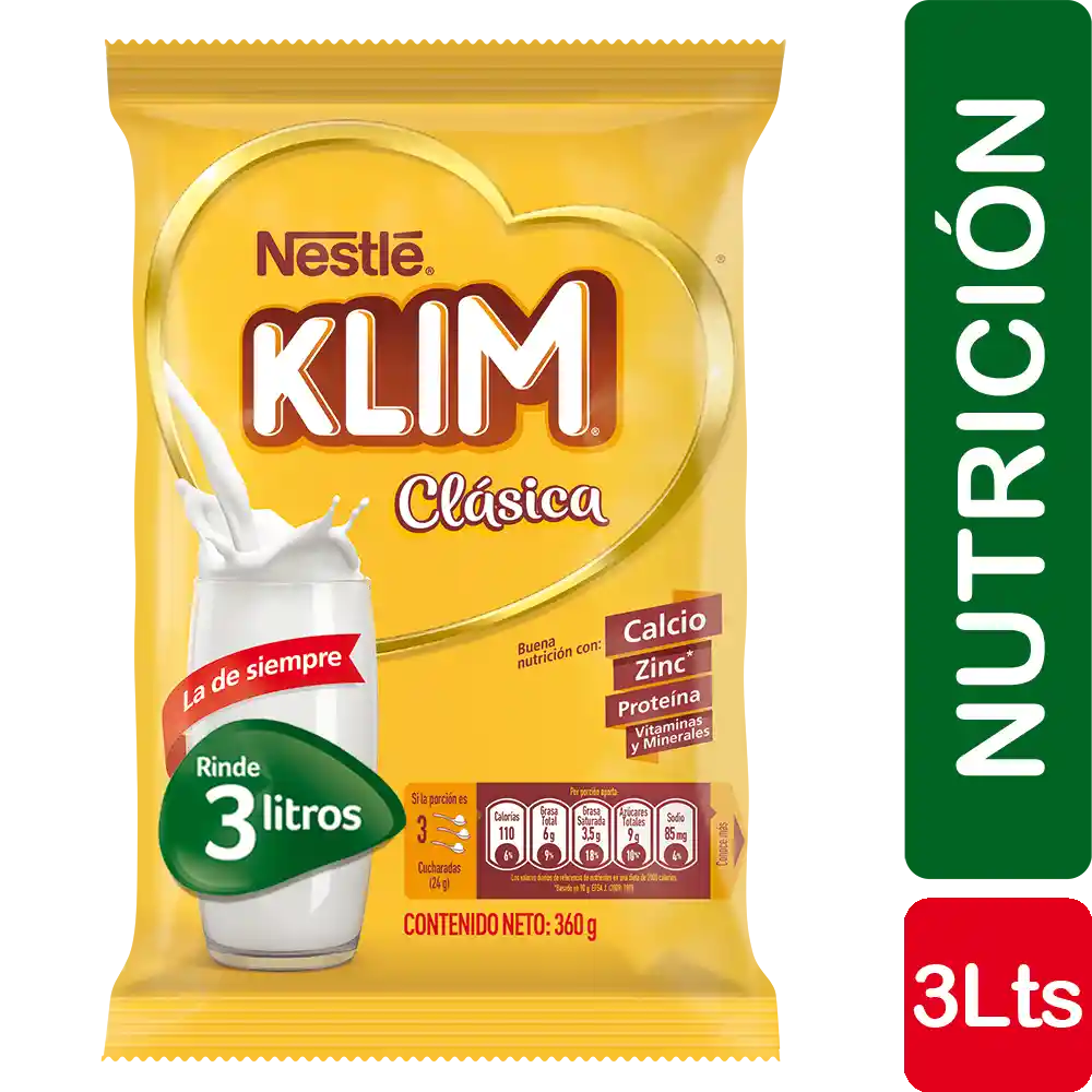 Leche en polvo KLIM Clásica x 360g