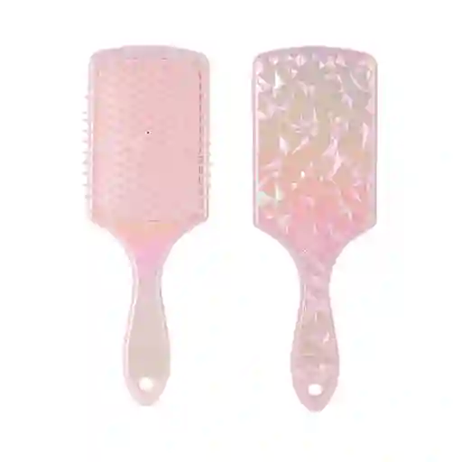 Cepillo Shiny Pink Grande Cuadrado Patrón de Diamantes Miniso