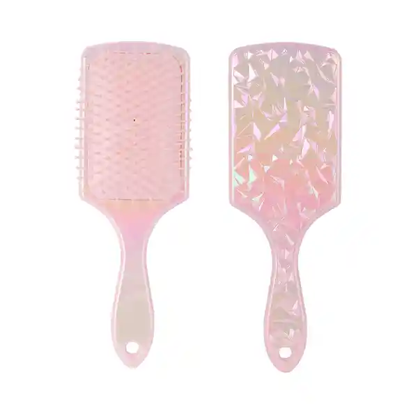 Cepillo Shiny Pink Grande Cuadrado Patrón de Diamantes Miniso