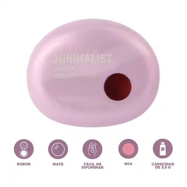 Rubor en Polvo Serie Minimalist 04 Miniso