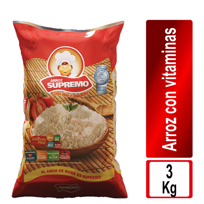 Supremo Arroz Plus 3 kg