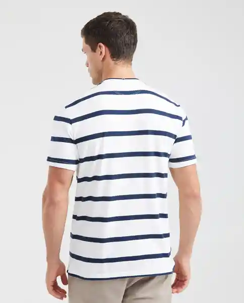 Camiseta Striped Azul Medianoche Ultra Oscuro Talla S Chevignon