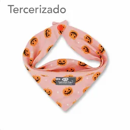 Pañoleta Para Mascota Calabazas Rosa M