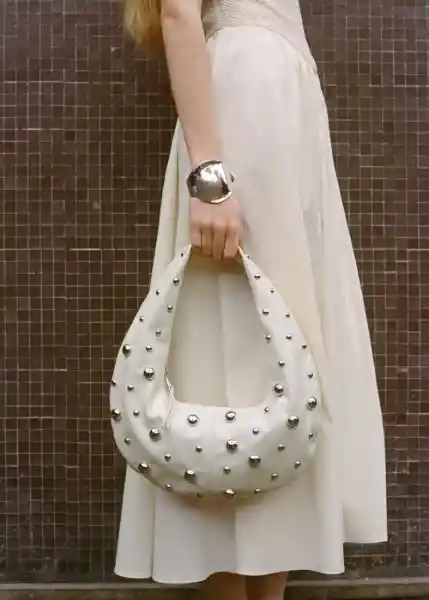 Bolso M Mei Offwhite Talla 99 Mujer Mango
