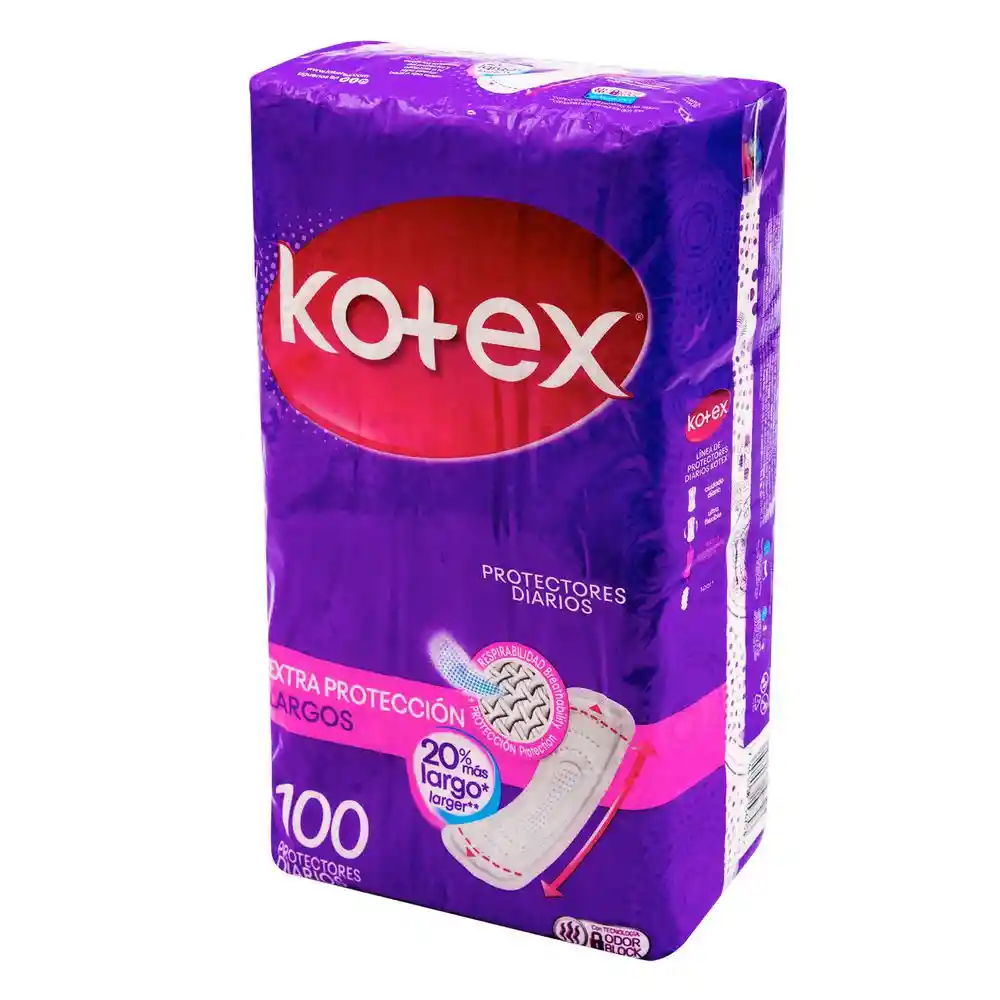 Kotex Protectores Diarios Extra Largos