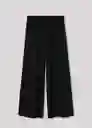 Pantalón Am039 Negro Talla L Mujer Mango