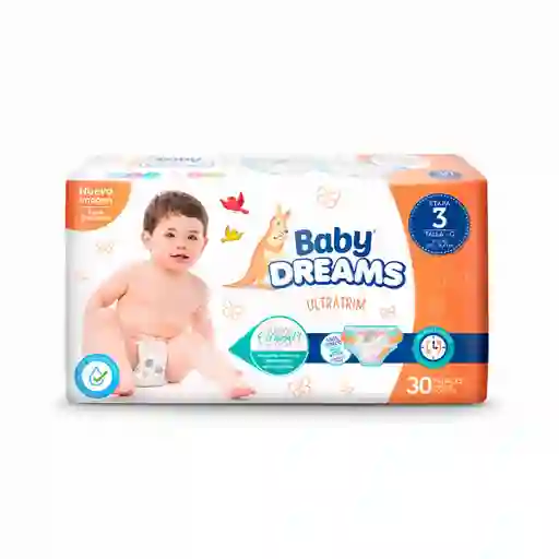 Pañales Baby Dreams Ultratrim Etapa 3