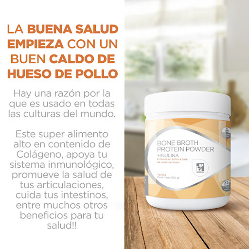 Bone Broth Proteinpowder Inulina Sabor a Vainilla