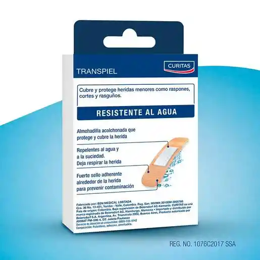 Curitas Venda Transpiel Resistente al Agua