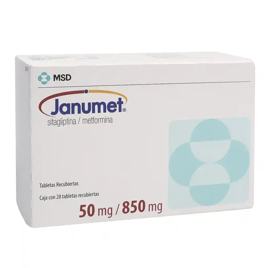 Janumet 50 Mg/850 Mg Tableta Recubierta