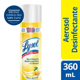 Lysol Desinfectante en Aerosol Lemon & Lime