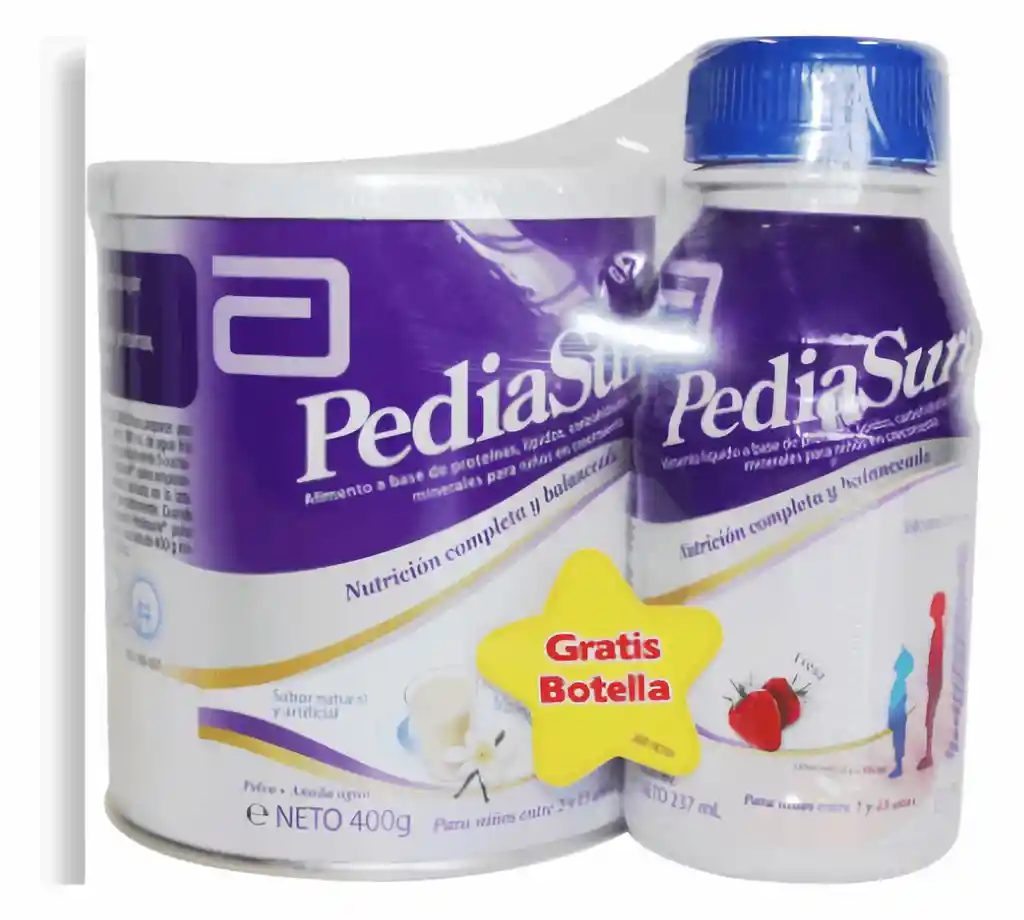 Pediasure Alimento Especializado Sabor Vainilla lata
