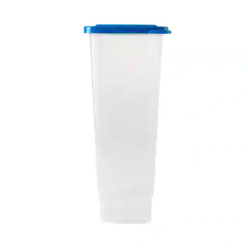Recipiente Estra Básico Alto Rectangular Tapa Azul