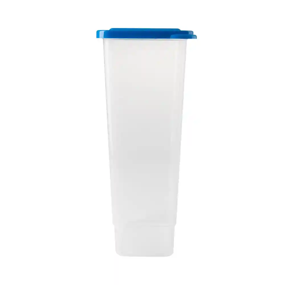 Recipiente Estra Básico Alto Rectangular Tapa Azul