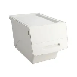 Caja Plástica Apilable 24 Litros Blanco Diseño 0001