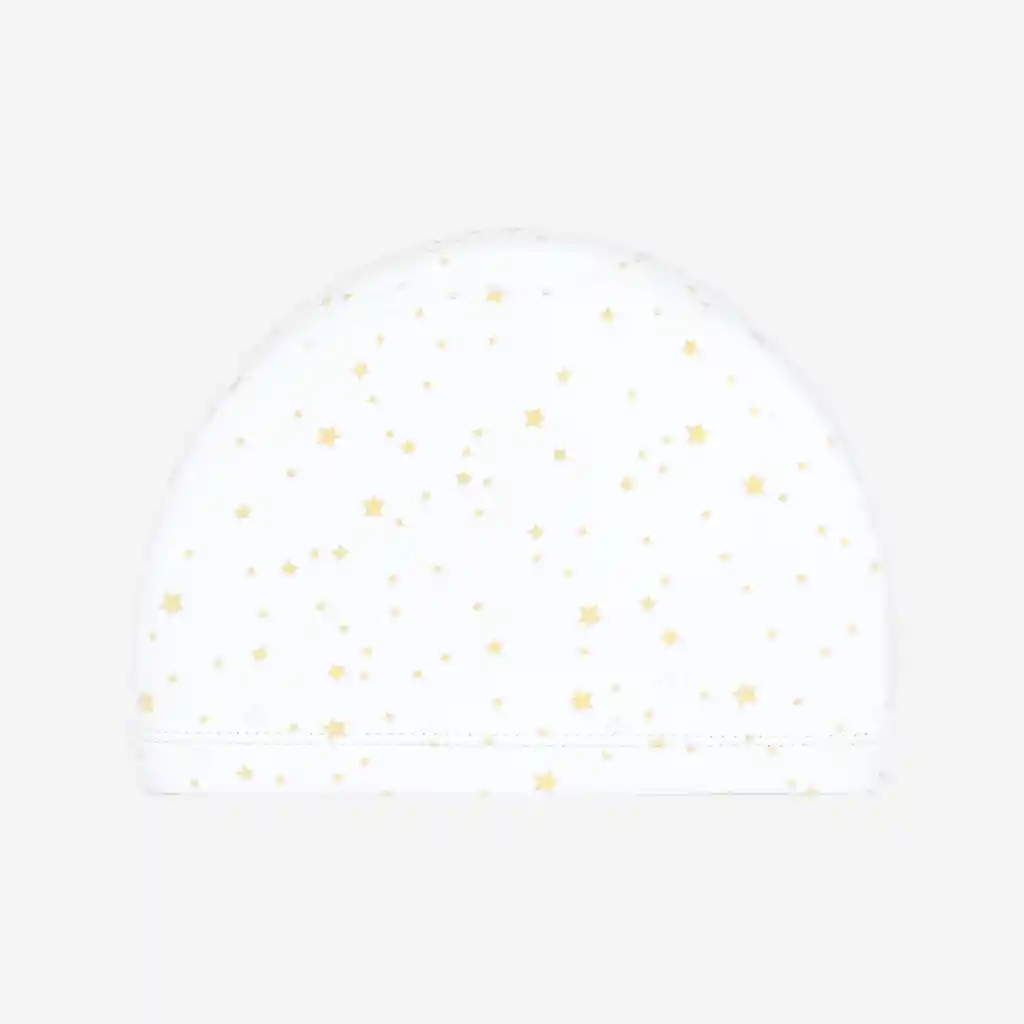 Gorro Tela Revestida Natación Star Talla S Blanco Estampado