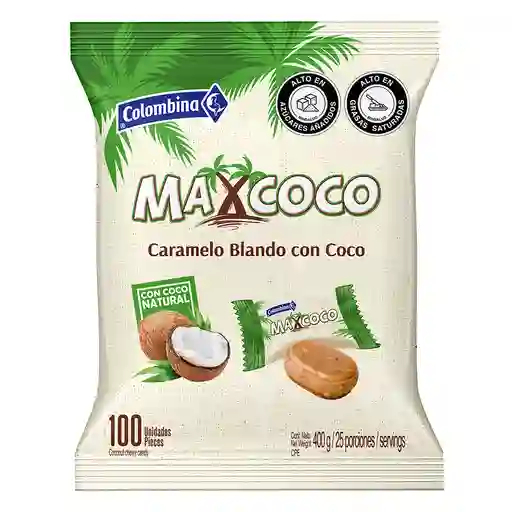 Max Coco Caramelo Blando con Coco