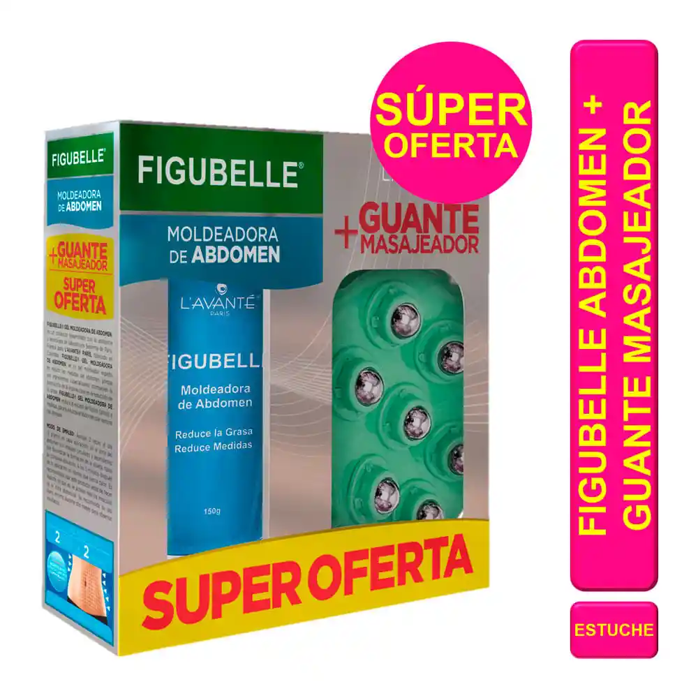 Figubelle Moldeadora de Abdomen + Guante Masajeador