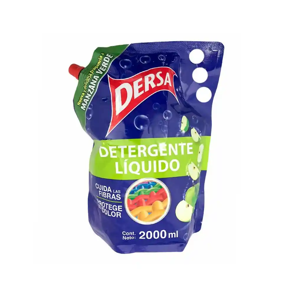 Dersa Detergente Líquido con Fragancia a Manzana Verde 