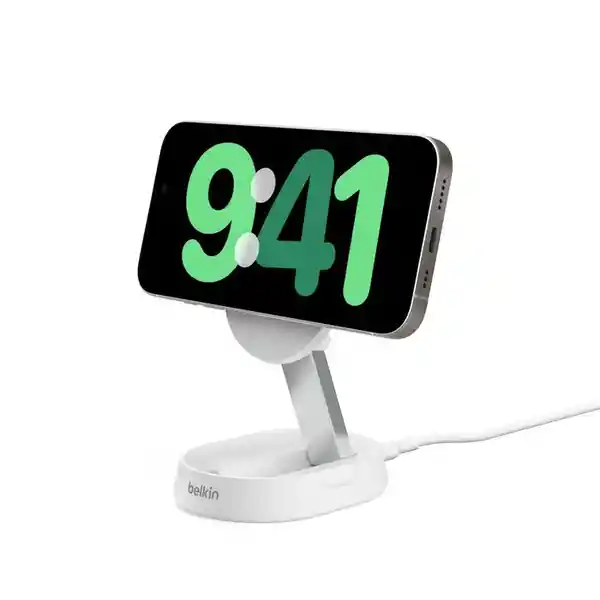 Belkin Base de Carga Qi2 Stand Convertible Pad 15W Blanco