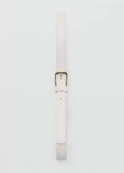 Cinturón Mirta Crudo Talla S Mujer Mango