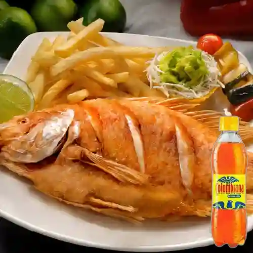 Combo Mojarra Frita + Colombiana 250 ml