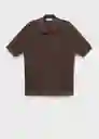 Camisa Canario Chocolate Talla S Hombre Mango