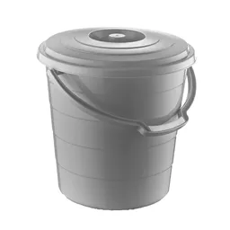 Balde Krea Con Tapa Asa Plateado
