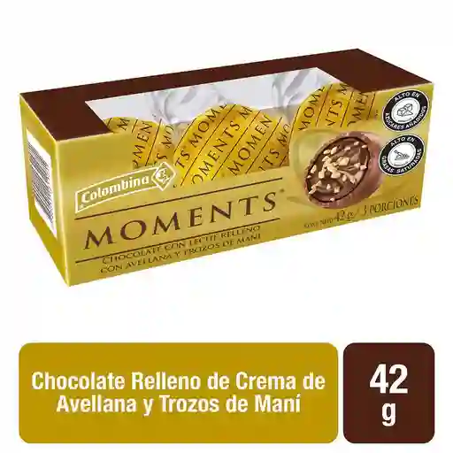 Moments Chocolate Relleno con Avellanas y Maní