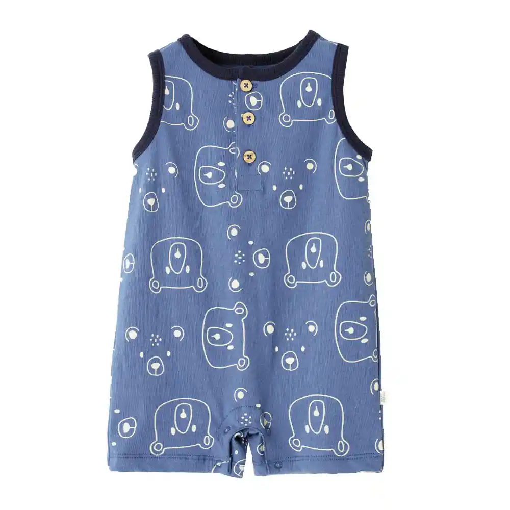 Enterizo Corto Sin Mangas en Algodón Para Bebito Fifet Baby Fresh Talla 0-3m