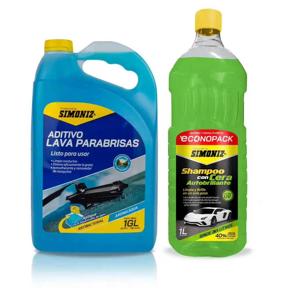 Lavaparabrisas 1gl + Shampoo Econopack Simoniz 209117