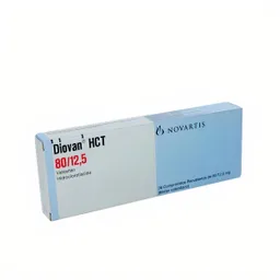 Diovan Hct Antihipertensivo (80 mg/12.5 mg) Comprimidos Recubiertos