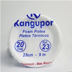 Kangupor Plato Desechables de Icopor Circular # 23