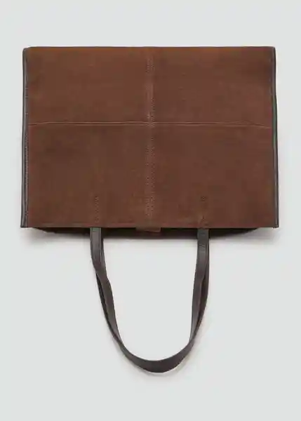 Bolso G Fes Chocolate Talla 99 Mujer Mango