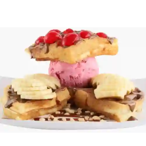 Waffle Nutella Banana