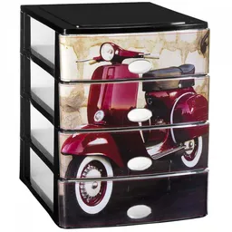 Great Plastic Cajonero 4 Cajones Stylo Motos 355 x 265 x 350