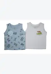 Camisilla Set X2 100% Algodon 18/24mese-celeste